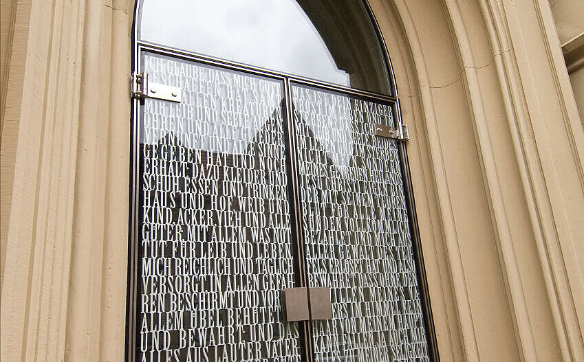 Entrance Door Protestant Church
