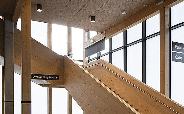 Sportpavillon in Kungsbacka mit OKALUX EVO