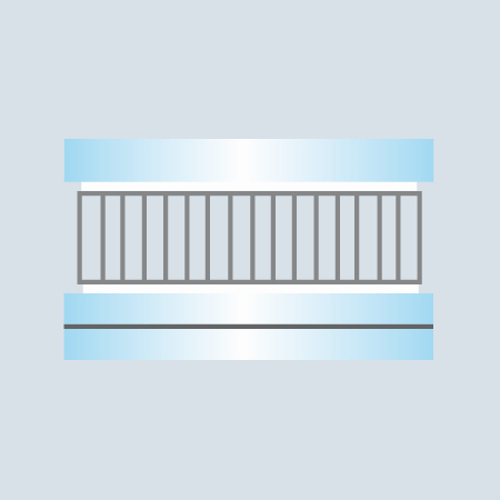 OKALUX – Aufbau horizontale Verglasung
