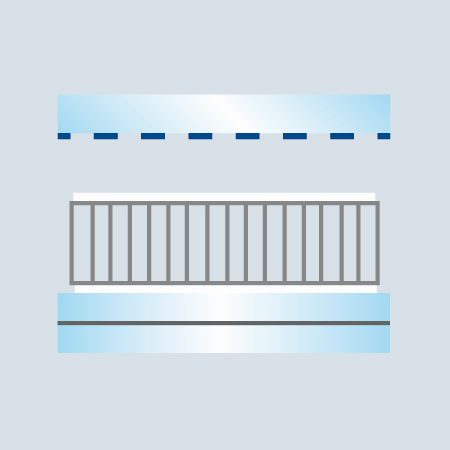 OKALUX+ – Aufbau horizontale Verglasung